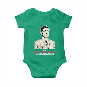 Get The F Out of Minneapolis Baby Onesie Mayor Jacob Saying Civil Resistance TS02 Irish Green Print Your Wear