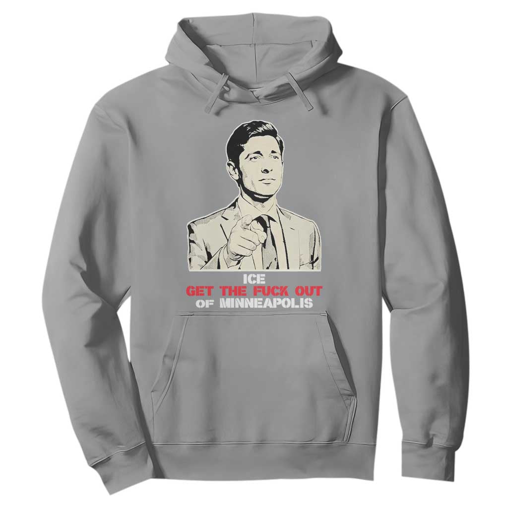 Get The F Out of Minneapolis Hoodie Mayor Jacob Saying Civil Resistance TS02 Sport Gray Print Your Wear