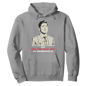 Get The F Out of Minneapolis Hoodie Mayor Jacob Saying Civil Resistance TS02 Sport Gray Print Your Wear