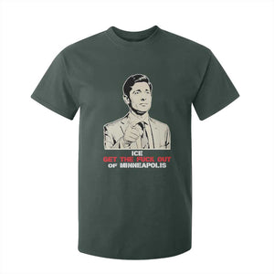 Get The F Out of Minneapolis T Shirt For Kid Mayor Jacob Saying Civil Resistance TS02 Dark Forest Green Print Your Wear