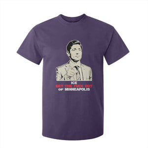 Get The F Out of Minneapolis T Shirt For Kid Mayor Jacob Saying Civil Resistance TS02 Purple Print Your Wear