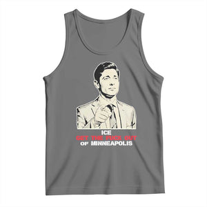 Get The F Out of Minneapolis Tank Top Mayor Jacob Saying Civil Resistance TS02 Black Heather Print Your Wear