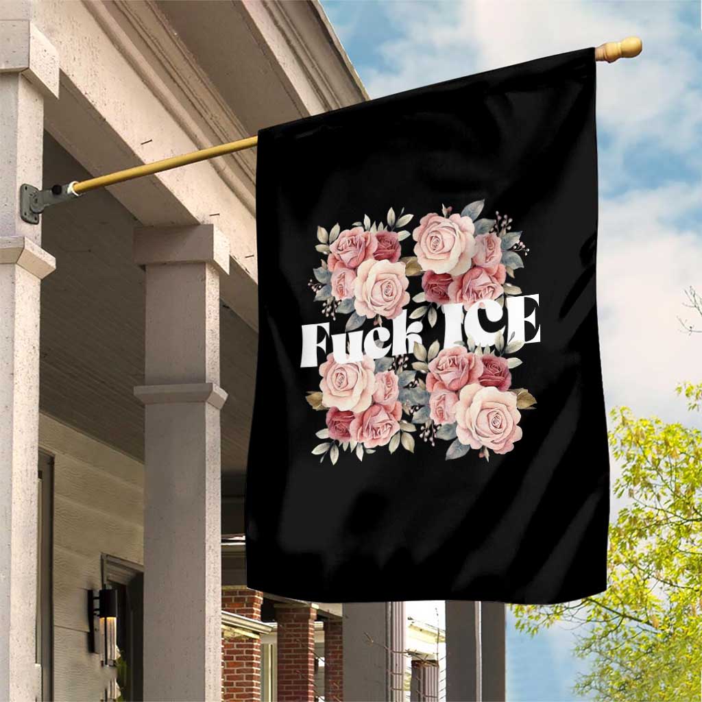 Floral Protest Against Ice Garden Flag Justice and Freedom Political Resistance TS02 Print Your Wear