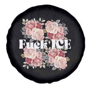 Floral Protest Against Ice Spare Tire Cover Justice and Freedom Political Resistance TS02 Print Your Wear