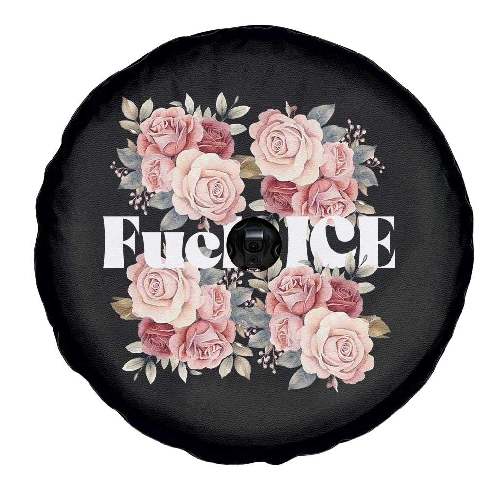 Floral Protest Against Ice Spare Tire Cover Justice and Freedom Political Resistance TS02 Print Your Wear
