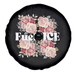 Floral Protest Against Ice Spare Tire Cover Justice and Freedom Political Resistance TS02 Print Your Wear