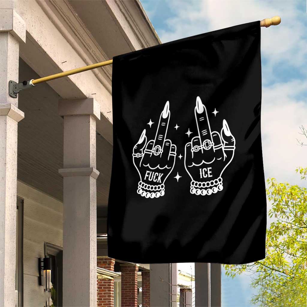 Middle Finger F Ice Garden Flag Against Ice Violence Outspoken Resistance TS02 Print Your Wear