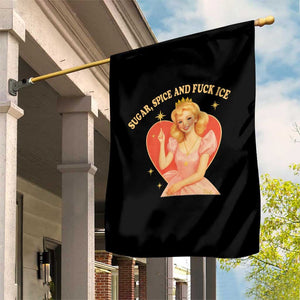 Sugar Spice and F Ice Retro Fairy Garden Flag Feminist Against Ice Protest Political Resistance TS02 Print Your Wear