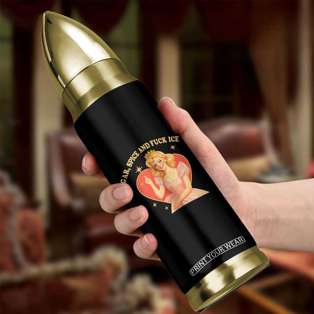 Sugar Spice and F Ice Retro Fairy Bullet Tumbler Feminist Against Ice Protest Political Resistance TS02 Print Your Wear