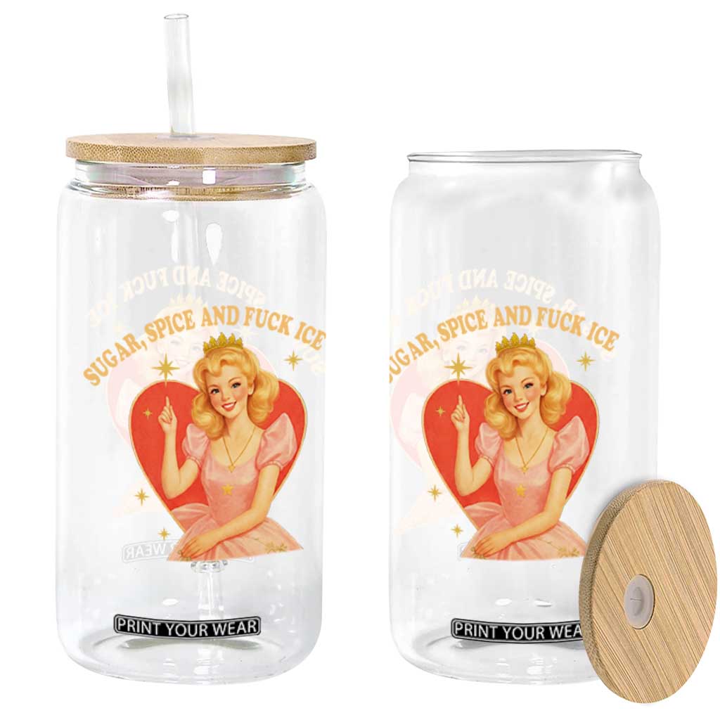 Sugar Spice and F Ice Retro Fairy Glass Can Feminist Against Ice Protest Political Resistance TS02 Print Your Wear