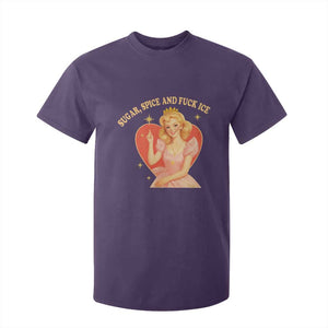 Sugar Spice and F Ice Retro Fairy T Shirt For Kid Feminist Against Ice Protest Political Resistance TS02 Purple Print Your Wear