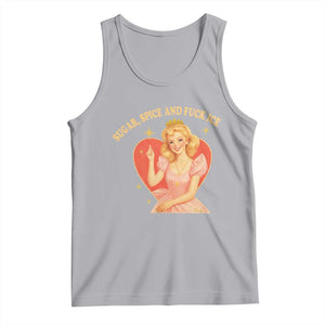Sugar Spice and F Ice Retro Fairy Tank Top Feminist Against Ice Protest Political Resistance TS02 Athletic Heather Print Your Wear