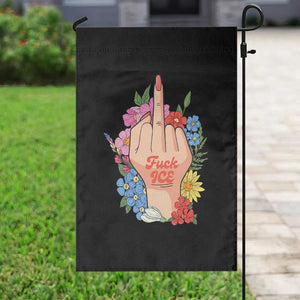 Floral Middle Finger F Ice Garden Flag TS02 Print Your Wear
