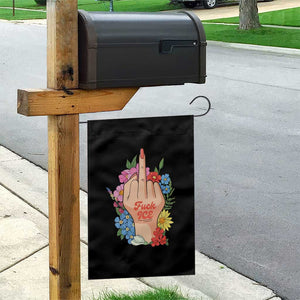 Floral Middle Finger F Ice Garden Flag TS02 Print Your Wear