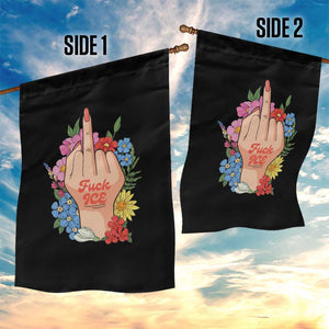Floral Middle Finger F Ice Garden Flag TS02 Print Your Wear
