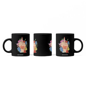 Floral Middle Finger F Ice Coffee Mug TS02 Print Your Wear