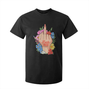 Floral Middle Finger F Ice T Shirt For Kid TS02 Black Print Your Wear