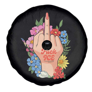 Floral Middle Finger F Ice Spare Tire Cover TS02 Print Your Wear
