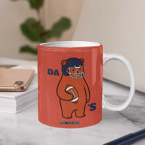 Cute Bear Holding Rugby Sport Fans Graphic Coffee Mug TS02 Print Your Wear