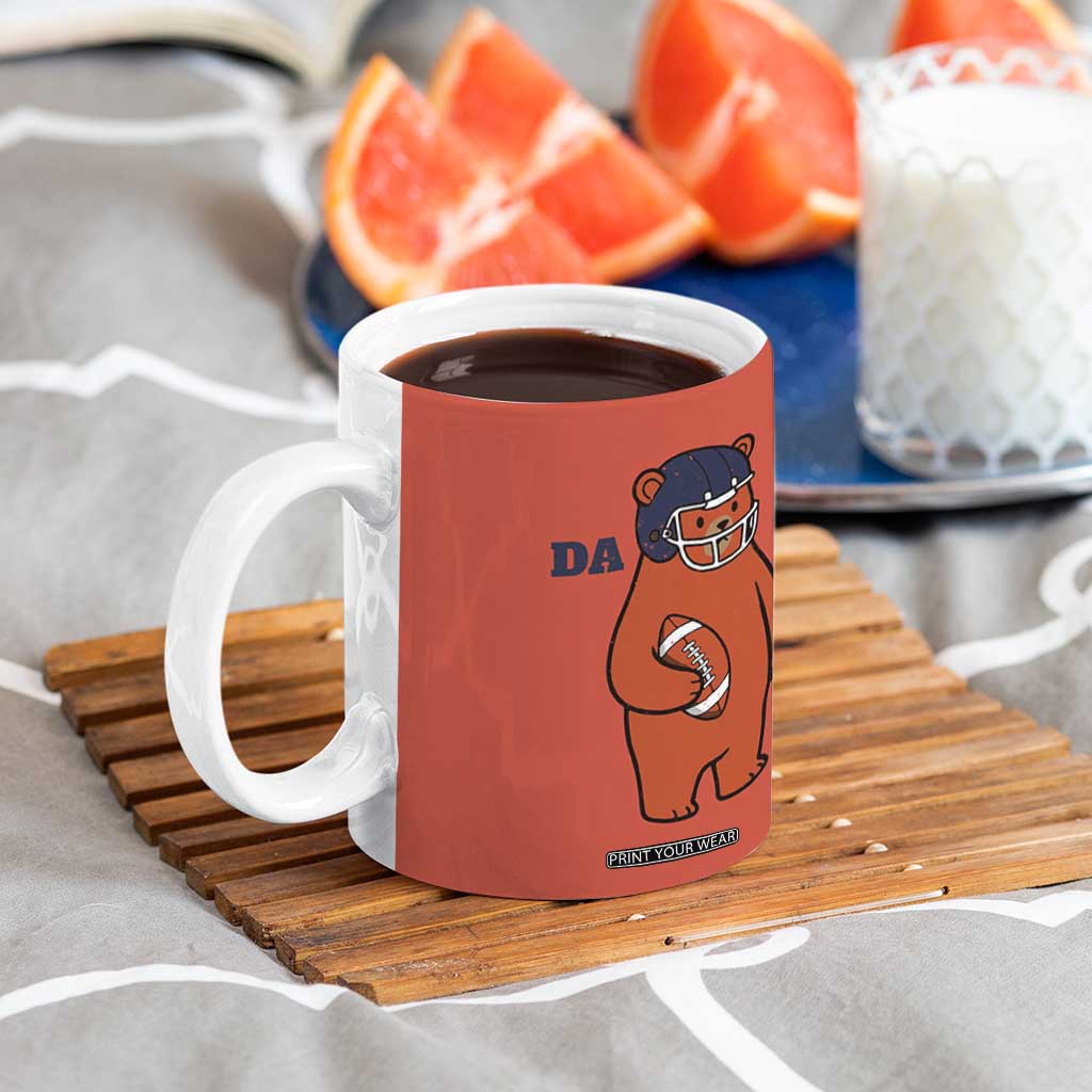 Cute Bear Holding Rugby Sport Fans Graphic Coffee Mug TS02 Print Your Wear