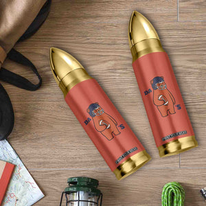 Cute Bear Holding Rugby Sport Fans Graphic Bullet Tumbler TS02 Print Your Wear