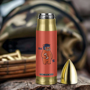 Cute Bear Holding Rugby Sport Fans Graphic Bullet Tumbler TS02 Print Your Wear