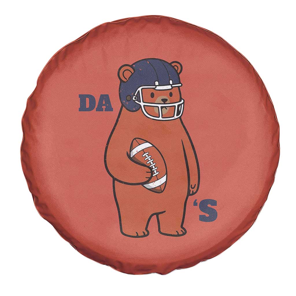 Cute Bear Holding Rugby Sport Fans Graphic Spare Tire Cover TS02 Print Your Wear
