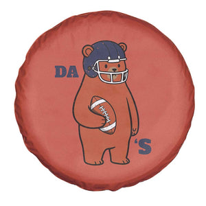 Cute Bear Holding Rugby Sport Fans Graphic Spare Tire Cover TS02 Print Your Wear