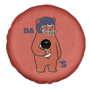 Cute Bear Holding Rugby Sport Fans Graphic Spare Tire Cover TS02 Print Your Wear