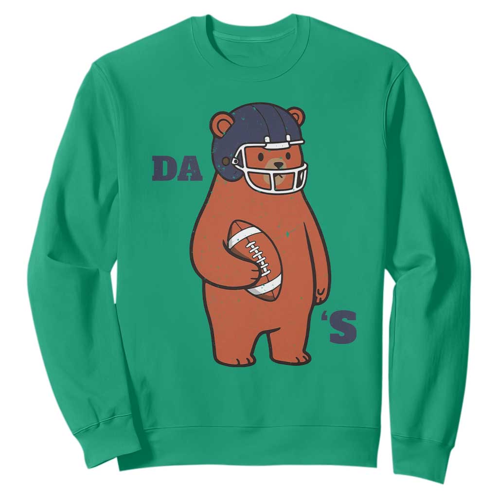 Cute Bear Holding Rugby Sport Fans Graphic Sweatshirt TS02 Irish Green Print Your Wear