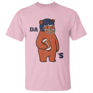 Cute Bear Holding Rugby Sport Fans Graphic T Shirt TS02 Light Pink Print Your Wear