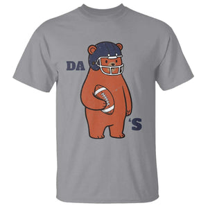 Cute Bear Holding Rugby Sport Fans Graphic T Shirt TS02 Sport Gray Print Your Wear