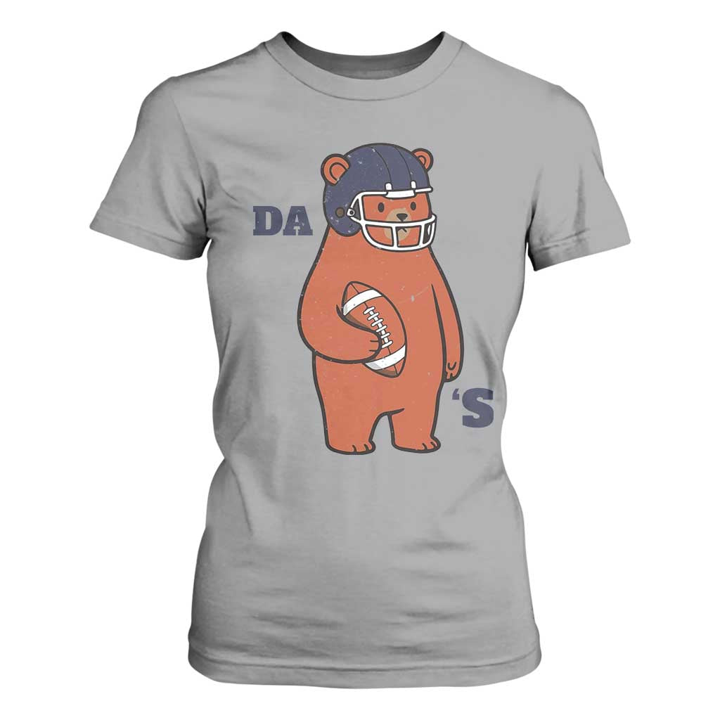 Cute Bear Holding Rugby Sport Fans Graphic T Shirt For Women TS02 Sport Gray Print Your Wear