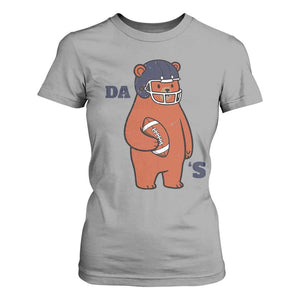 Cute Bear Holding Rugby Sport Fans Graphic T Shirt For Women TS02 Sport Gray Print Your Wear