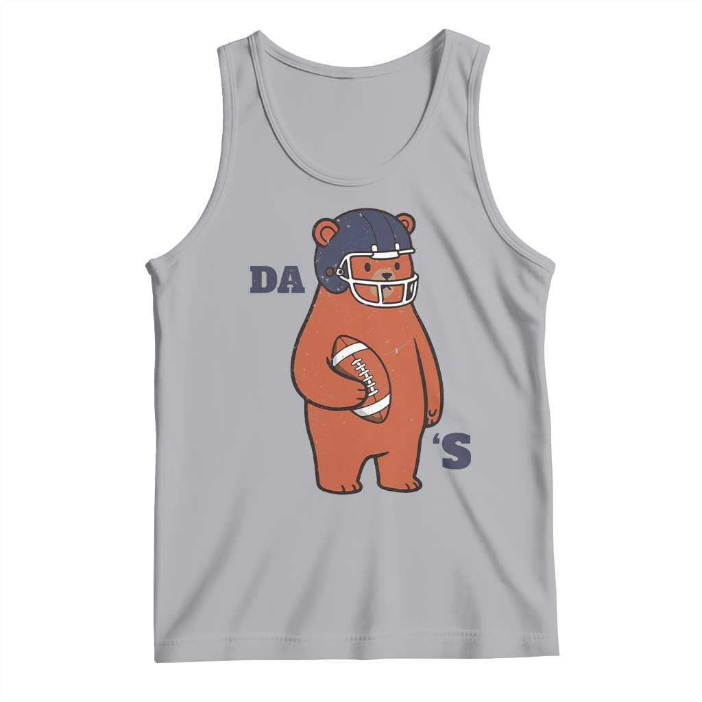 Cute Bear Holding Rugby Sport Fans Graphic Tank Top TS02 Athletic Heather Print Your Wear