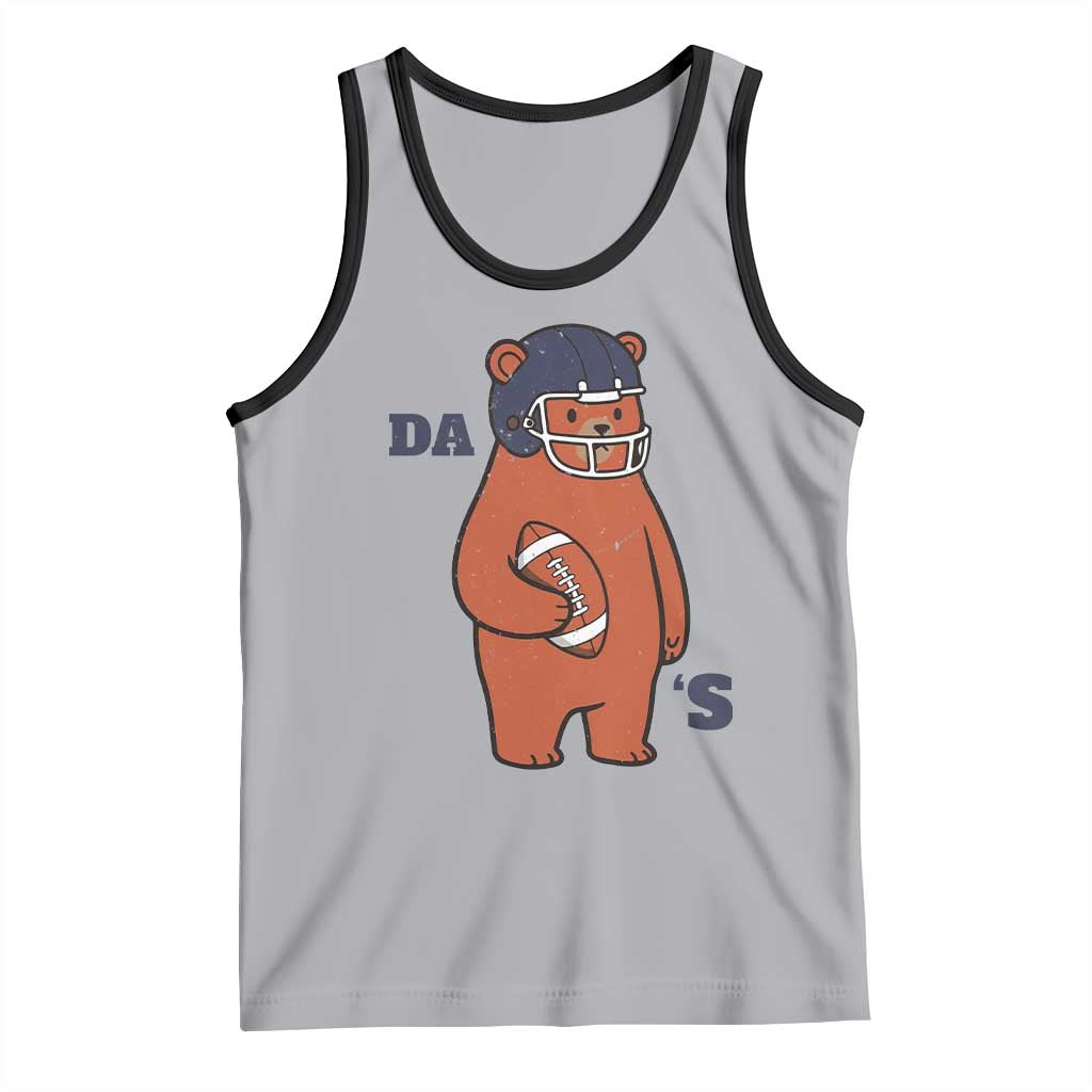 Cute Bear Holding Rugby Sport Fans Graphic Tank Top TS02 Athletic Heather Black Print Your Wear