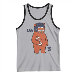 Cute Bear Holding Rugby Sport Fans Graphic Tank Top TS02 Athletic Heather Black Print Your Wear