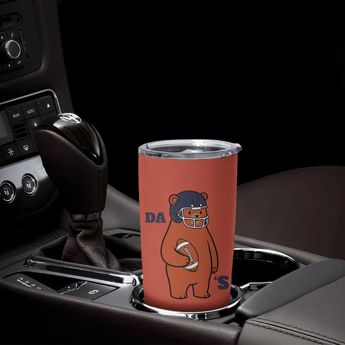 Cute Bear Holding Rugby Sport Fans Graphic Tumbler Cup TS02 Print Your Wear