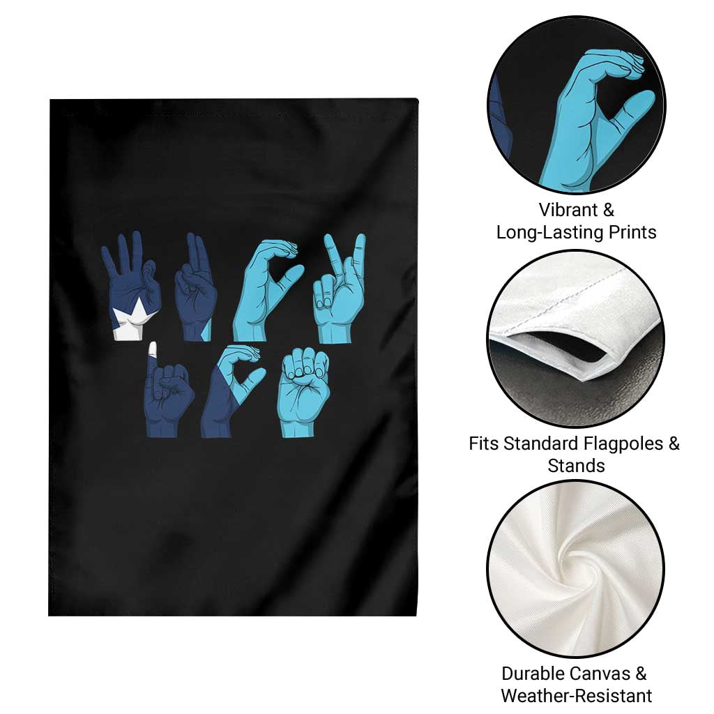 F Ice Out of Minneapolis Hand Signs Garden Flag State Flag Justice Protest Resistance TS02 Print Your Wear