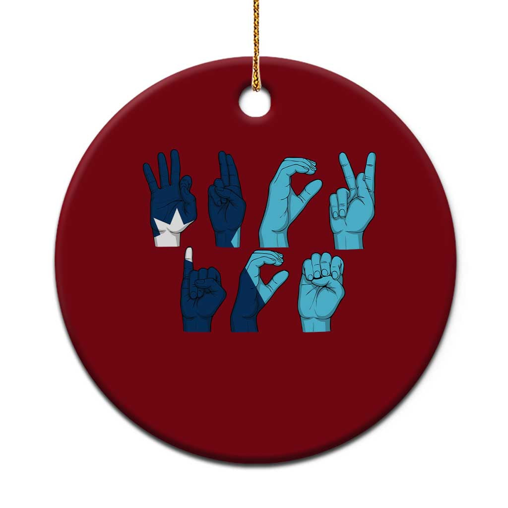 F Ice Out of Minneapolis Hand Signs Ceramic Ornament State Flag Justice Protest Resistance TS02 1pc Red Print Your Wear