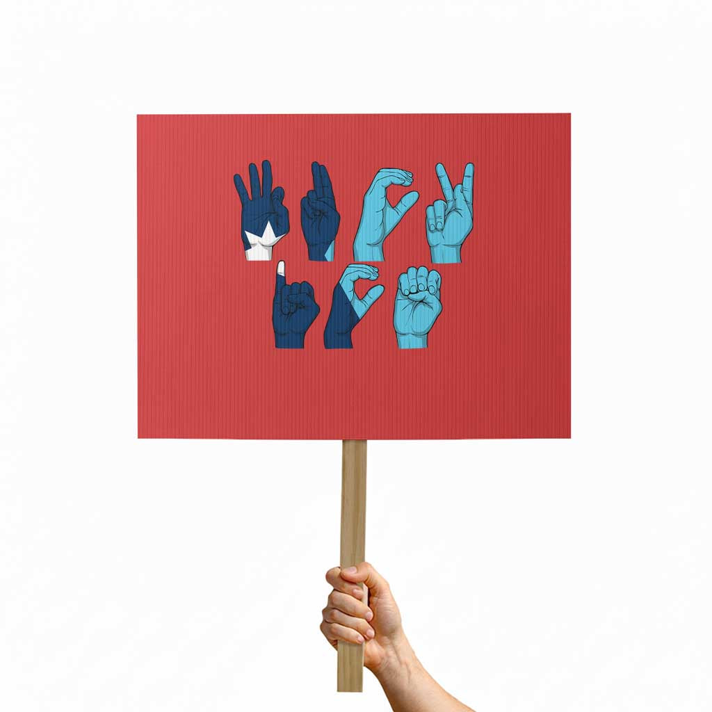 F Ice Out of Minneapolis Hand Signs Protest Sign State Flag Justice Protest Resistance TS02 Horizontal 18