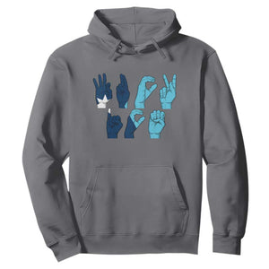 F Ice Out of Minneapolis Hand Signs Hoodie State Flag Justice Protest Resistance TS02 Charcoal Print Your Wear