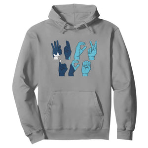 F Ice Out of Minneapolis Hand Signs Hoodie State Flag Justice Protest Resistance TS02 Sport Gray Print Your Wear