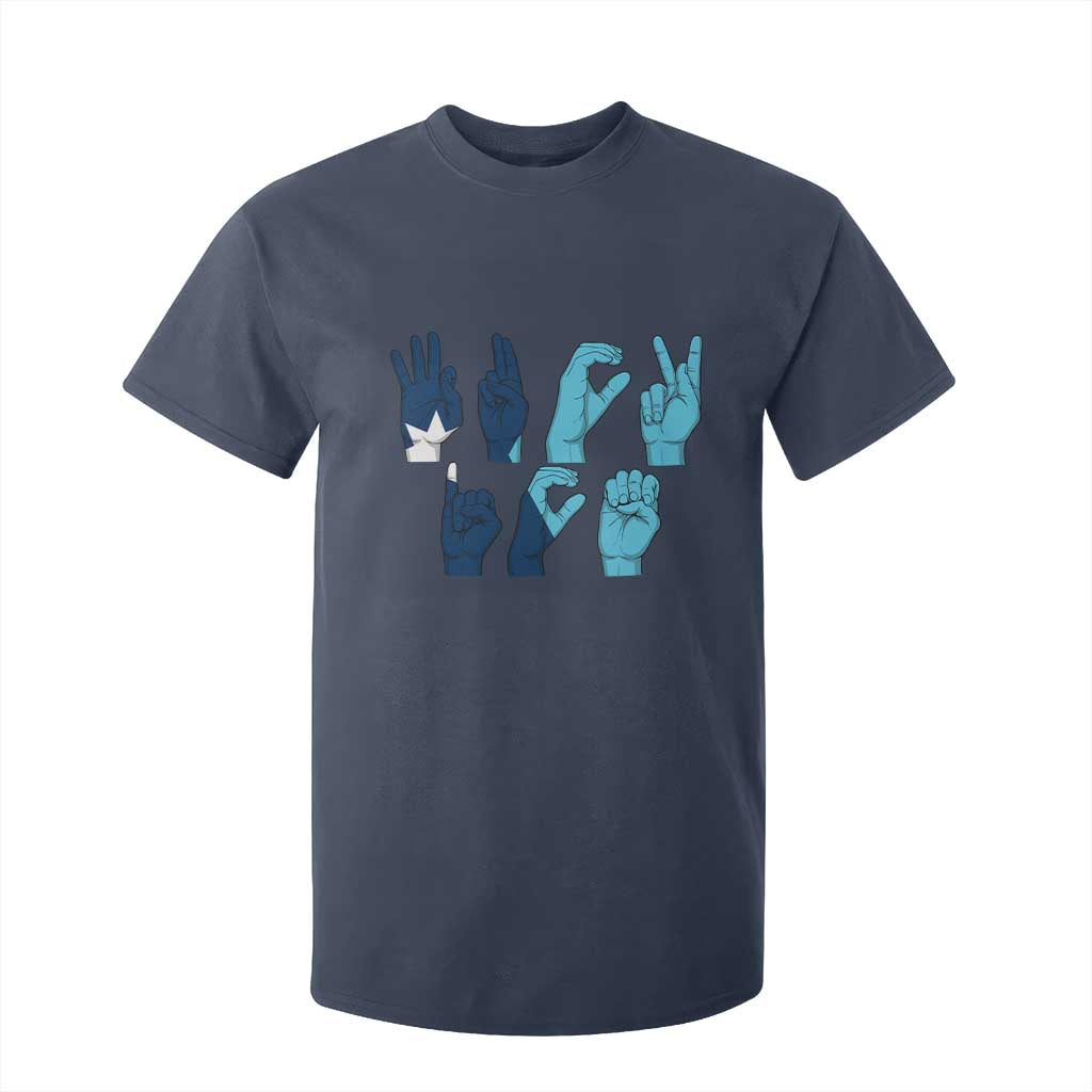 F Ice Out of Minneapolis Hand Signs T Shirt For Kid State Flag Justice Protest Resistance TS02 Navy Print Your Wear