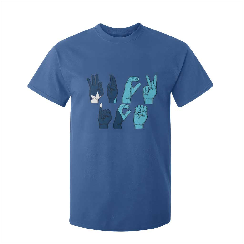 F Ice Out of Minneapolis Hand Signs T Shirt For Kid State Flag Justice Protest Resistance TS02 Royal Blue Print Your Wear
