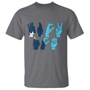 F Ice Out of Minneapolis T Shirt - Hand Signs State Flag Justice Protest Resistance Tee TS02 Charcoal Print Your Wear
