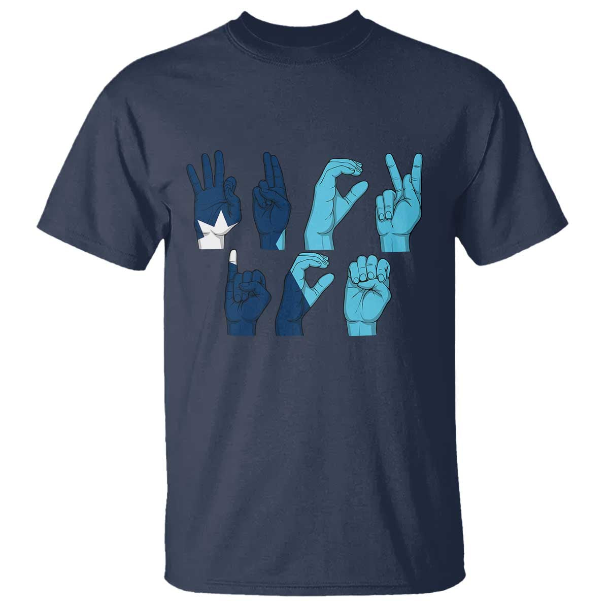 F Ice Out of Minneapolis T Shirt - Hand Signs State Flag Justice Protest Resistance Tee TS02 Navy Print Your Wear