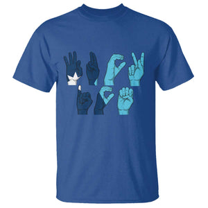 F Ice Out of Minneapolis T Shirt - Hand Signs State Flag Justice Protest Resistance Tee TS02 Royal Blue Print Your Wear
