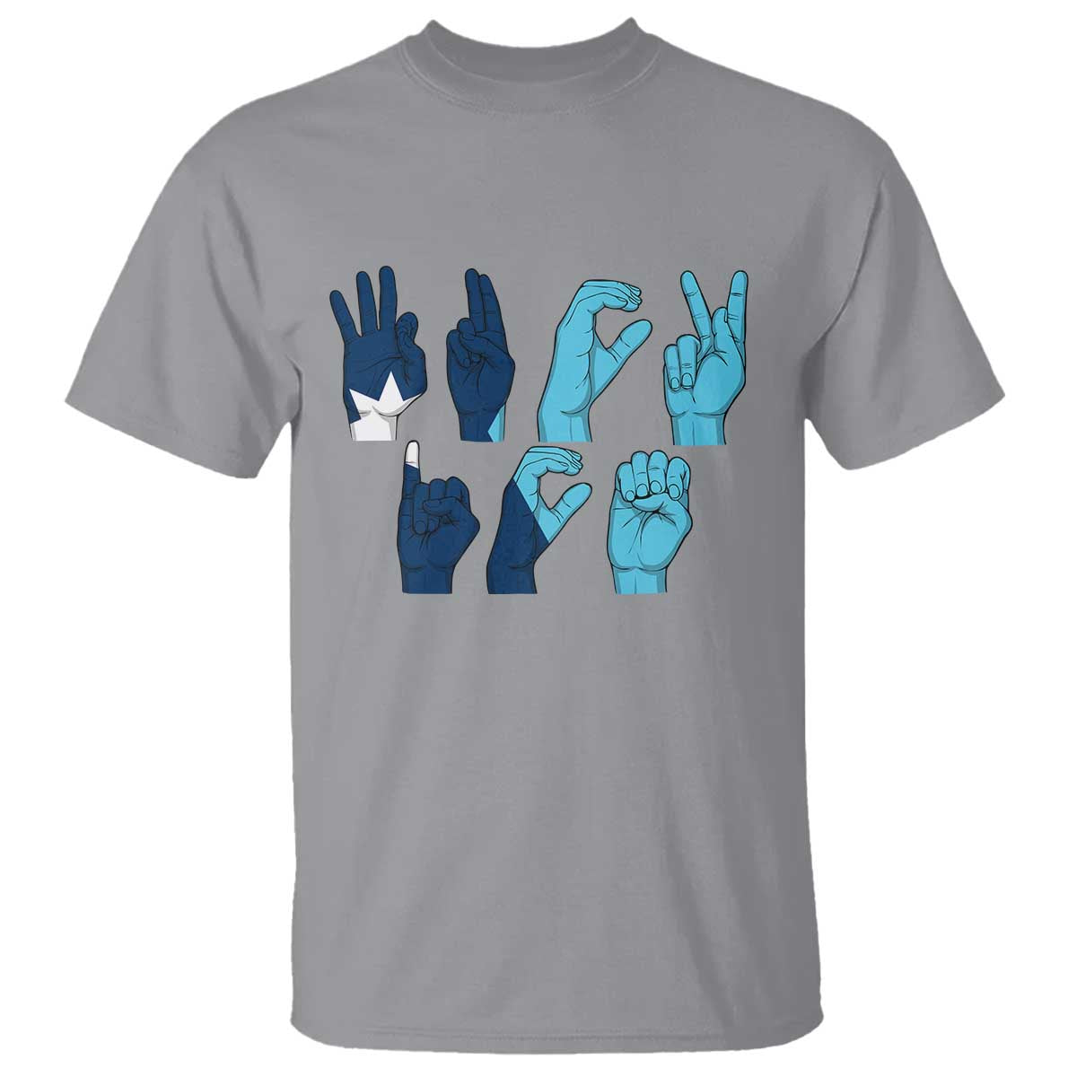 F Ice Out of Minneapolis T Shirt - Hand Signs State Flag Justice Protest Resistance Tee TS02 Sport Gray Print Your Wear