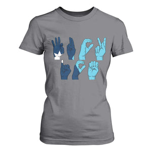 F Ice Out of Minneapolis Hand Signs T Shirt For Women State Flag Justice Protest Resistance TS02 Charcoal Print Your Wear